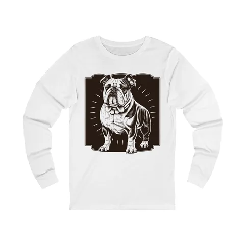 Vintage Bulldog Badge Long Sleeve Shirt