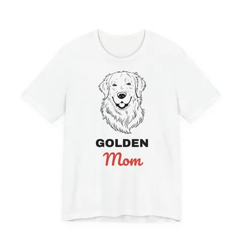 Golden Retriever Mom Jersey Tee