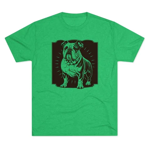 Vintage Bulldog Badge Tri-Blend Tee