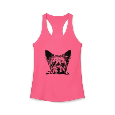 Peeking Yorkie Tank Top