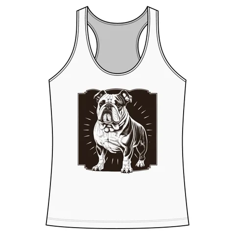Vintage Bulldog Badge Performance Tank
