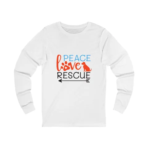Peace Love Rescue Long Sleeve Shirt