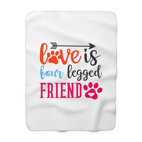 Love Is Four Legged Friend Blanket