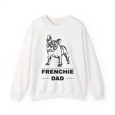 Frenchie Dad on Unisex Heavy Blend™ Crewneck Sweatshirt