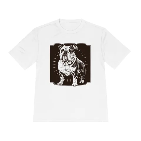 Vintage Bulldog Badge Moisture Wicking Tee by Sport-Tek