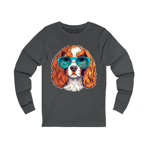 Cavalier in Sunglasses Long Sleeve Shirt