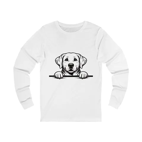 Peeking Labrador Long Sleeve Shirt
