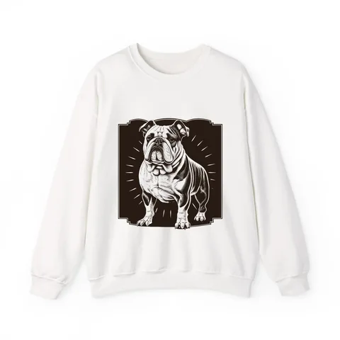Vintage Bulldog Badge Crewneck Sweatshirt
