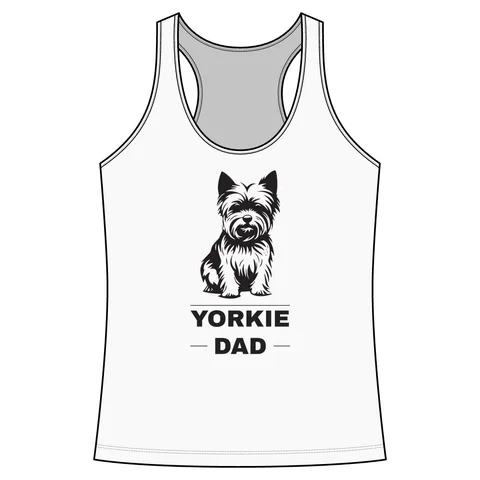 Yorkie Dad on Women's Competitor Racerback Tank