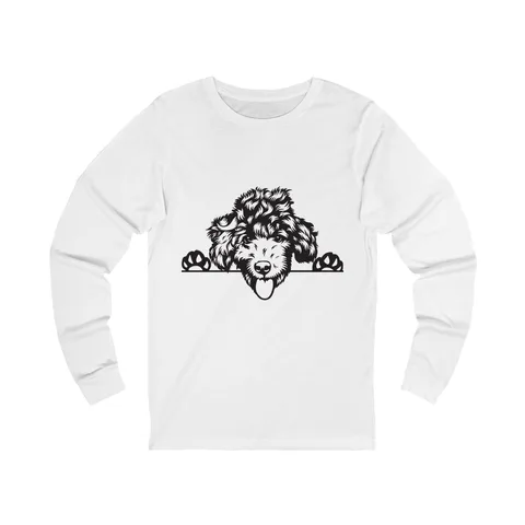 Peeking Doodle Long Sleeve Shirt