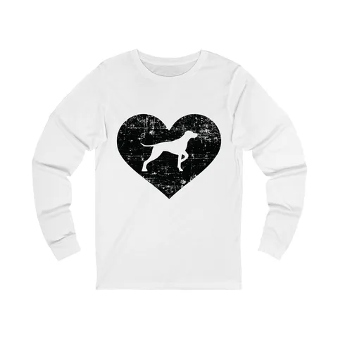 German Shorthaired Pointer Heart Long Sleeve Shirt