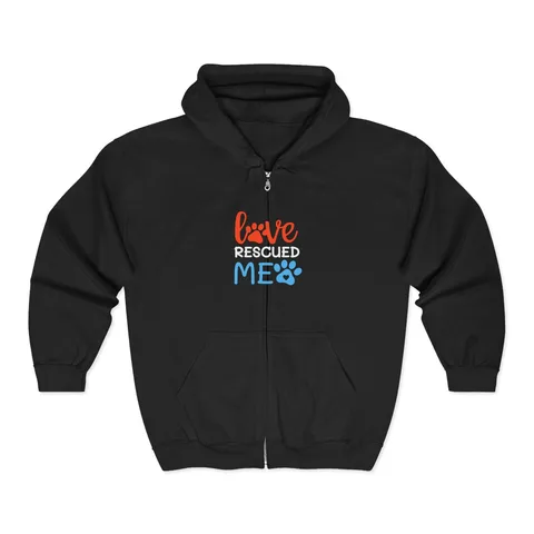 Love Rescued Me Zip Hoodie
