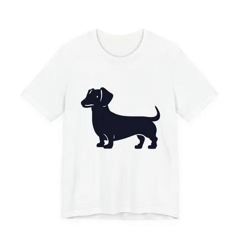 Dachshund Portrait on Unisex Jersey Short Sleeve Tee