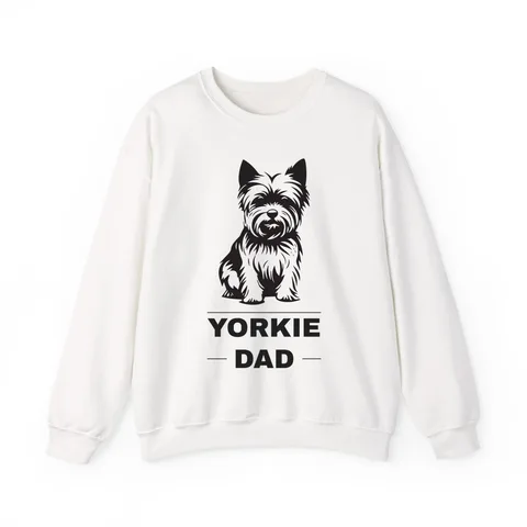 Yorkie Dad on Unisex Heavy Blend™ Crewneck Sweatshirt