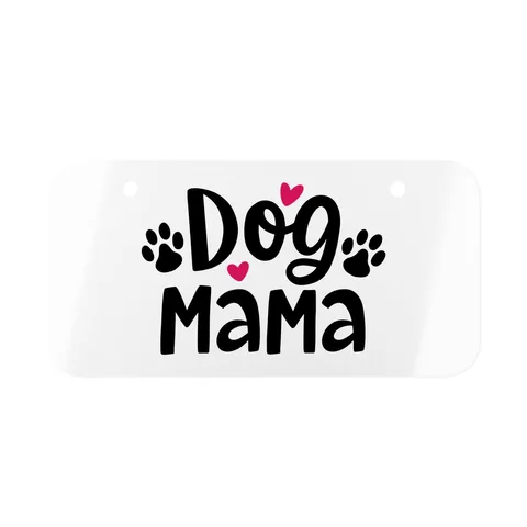 Dog Mama on Mini License Plate