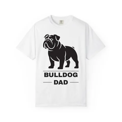 Bulldog Dad Comfort Colors Tee