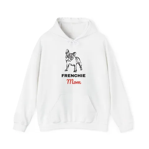 Frenchie Mom on Unisex Heavy Blend™ Hooded Sweatshirt