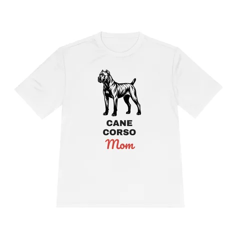 Cane Corso Mom on Unisex Moisture Wicking Tee