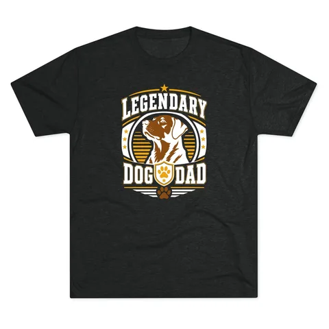 Legendary Dog Dad Tri-Blend Tee