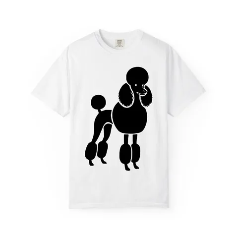 Poodle Silhouette show cut Comfort Colors Tee