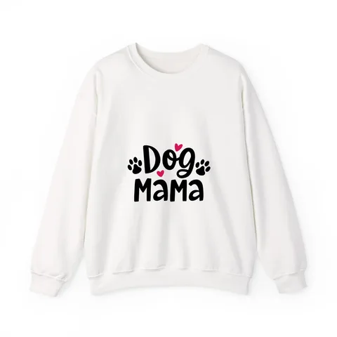 Dog Mama on Unisex Heavy Blend™ Crewneck Sweatshirt