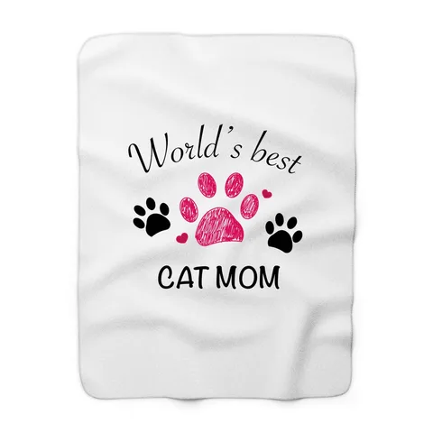 World's Best Cat Mom Blanket
