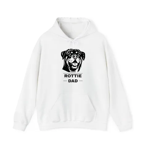 Rottweiler Dad on Unisex Heavy Blend™ Hooded Sweatshirt