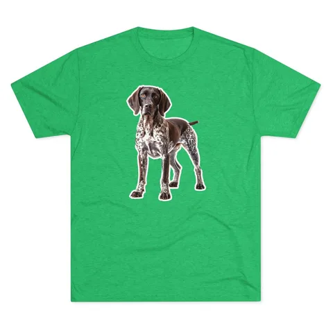 German Shorthaired Pointer Portrait Tri-Blend Tee