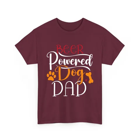 Beer Powered Dog Dad Shirt
