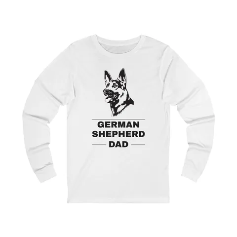 German Shepherd Dad Long Sleeve Shirt