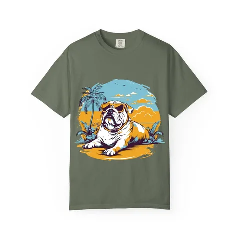 Beach Bulldog Comfort Colors Tee