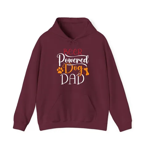 Beer Powered Dog Dad Hoodie