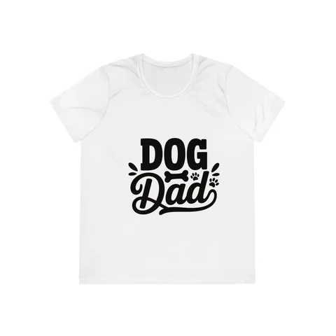 Dog Dad Script Ladies Competitor Tee by Sport-Tek