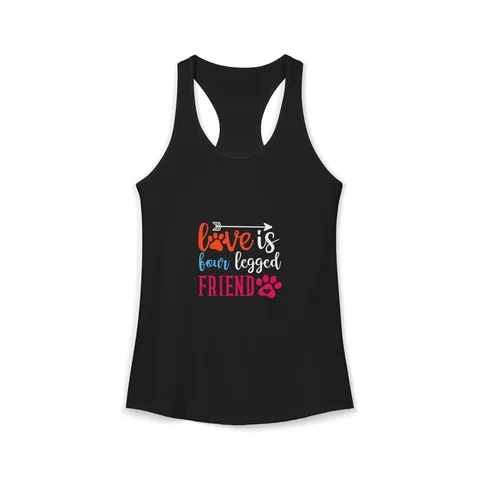 Love Is Four Legged Friend Tank Top