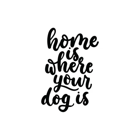 Home Is Where Your Dog Is Sticker