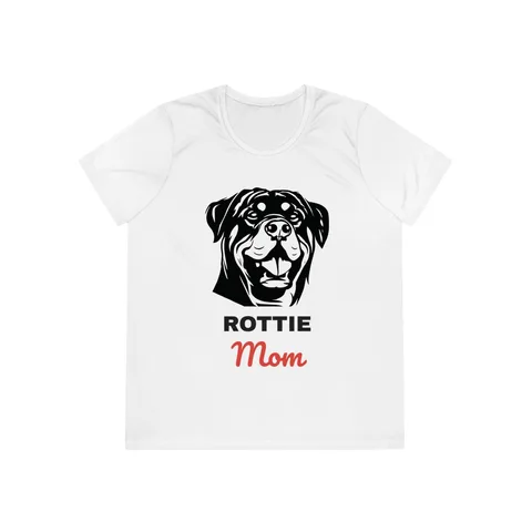 Rottweiler Mom on Ladies Competitor Tee