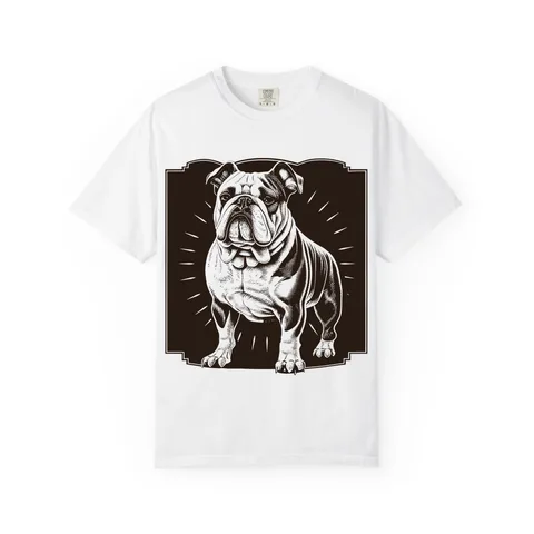 Vintage Bulldog Badge Comfort Colors Tee