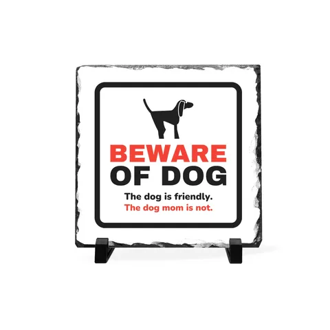 Beware of Dog Slate Plaque