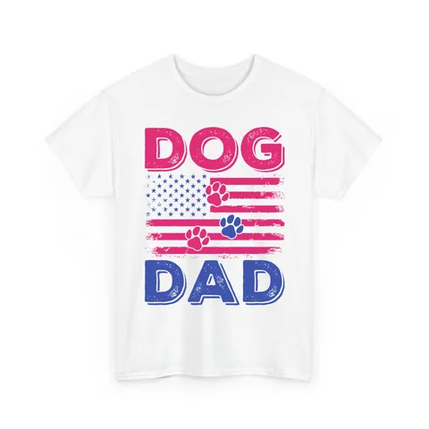 Dog Dad American Flag Shirt