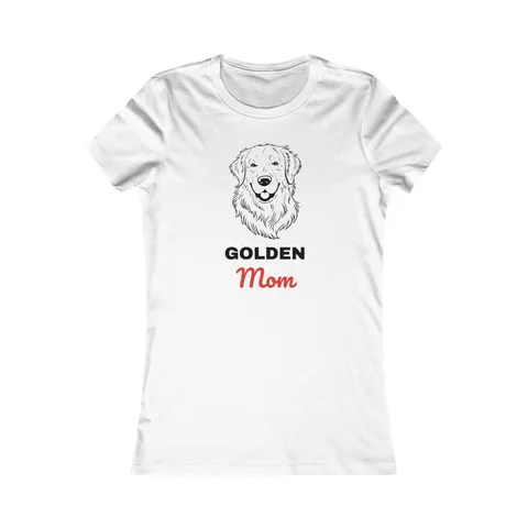 Golden Retriever Mom on Women's Favorite Tee