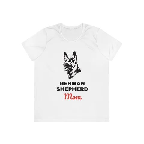 German Shepherd Mom on Ladies Competitor Tee