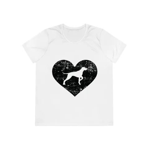 German Shorthaired Pointer Heart Ladies Competitor Tee