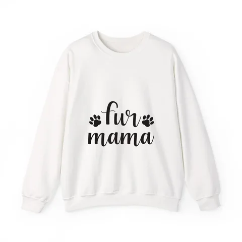 Fur Mama on Unisex Heavy Blend™ Crewneck Sweatshirt