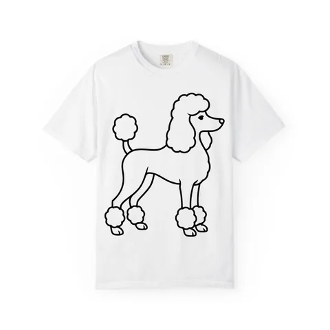 Poodle Portrait Comfort Colors Tee