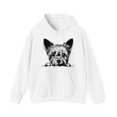 Peeking Yorkie Hoodie