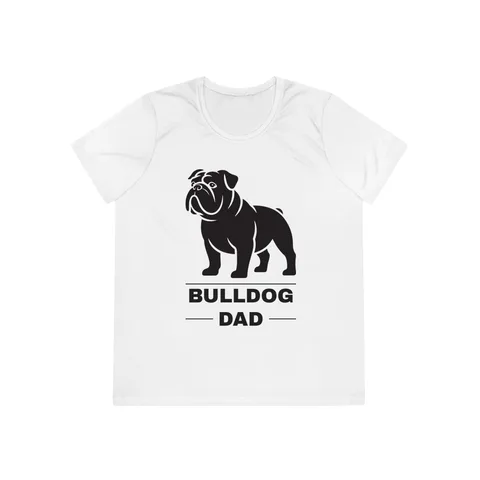 Bulldog Dad on Ladies Competitor Tee