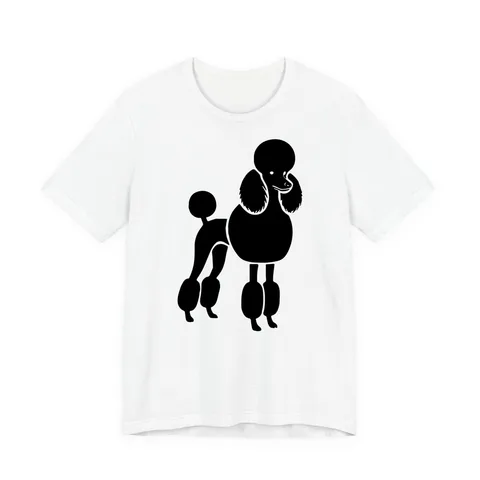 Poodle Silhouette show cut Jersey Tee