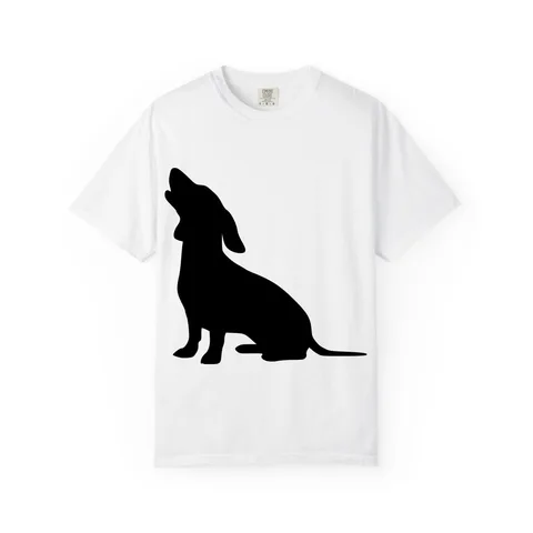 Dachshund Pose howling Comfort Colors Tee