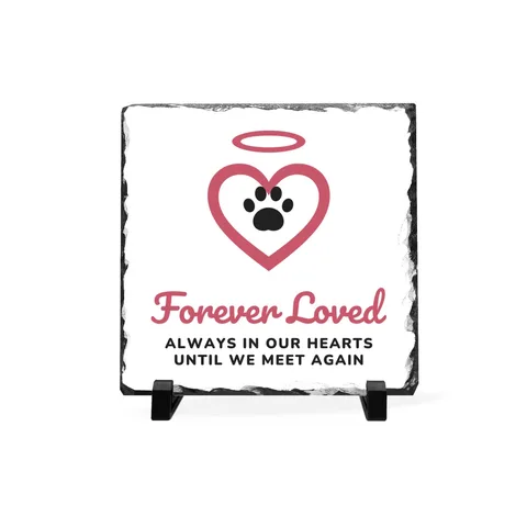 Dog Memorial Slate Plaque