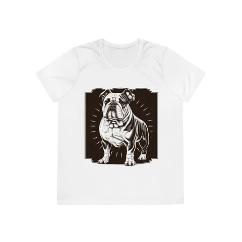 Vintage Bulldog Badge Ladies Competitor Tee by Sport-Tek